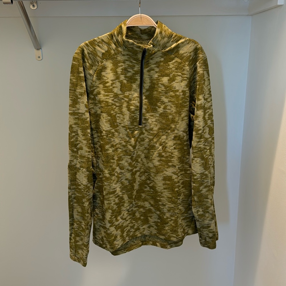Lululemon surge quarter zip green size large